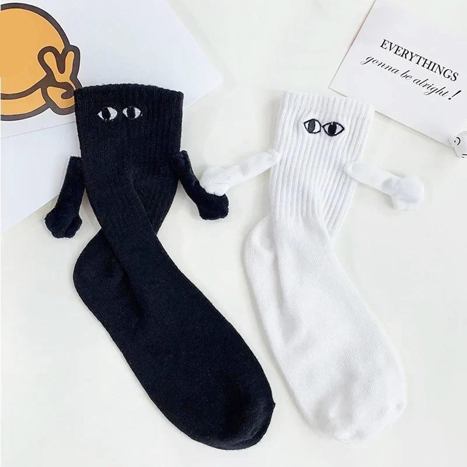 Fashion Magnetic Holding Hands Socks All-match High Elastic Couple Socks For Spring Home Mid Tube Socks Breathable Sports білий
Fashion Magnetic Holding Hands Socks All-match High Elastic Couple Socks For Spring Home Mid Tube Socks Breathable Sports білий