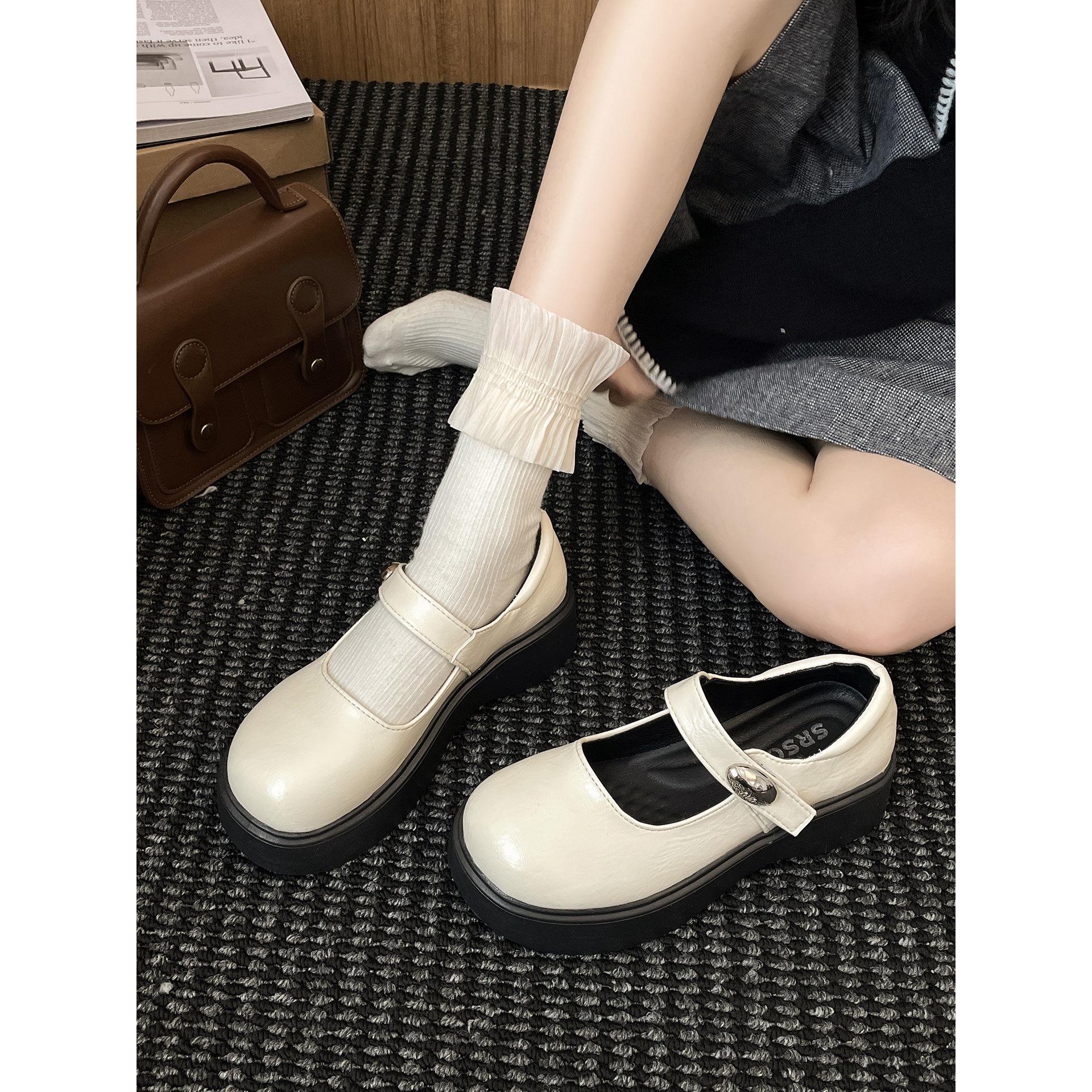 White heightening British style platform small leather shoes 2026 new spring and autumn retro with skirt Mary Jane single shoes 39 бежевий
White heightening British style platform small leather shoes 2026 new spring and autumn retro with skirt Mary Jane single shoes 39 бежевий