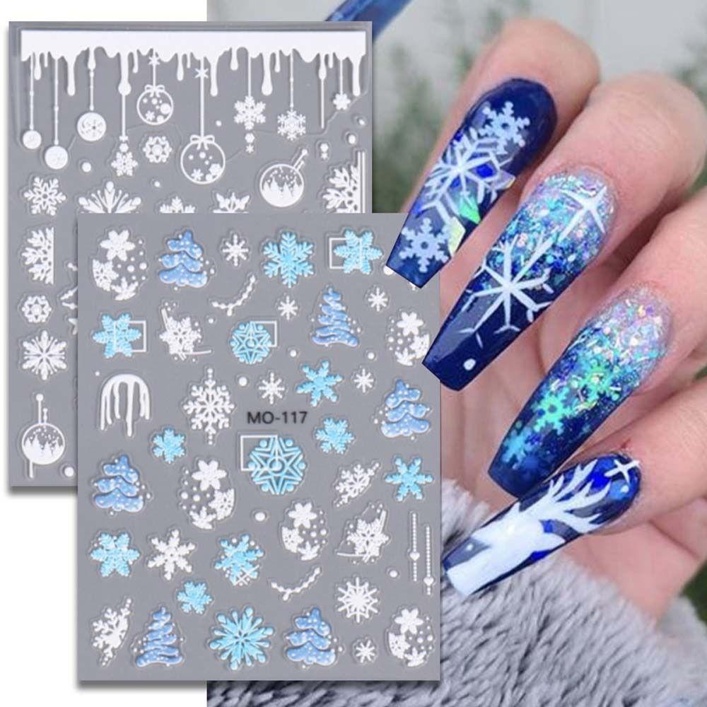 Nail Accessories Christmas Snowflakes Nail Stickers Christmas Nail Decorations Winter 
Nail Accessories Christmas Snowflakes Nail Stickers Christmas Nail Decorations Winter