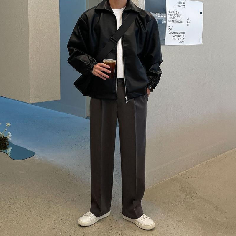 Простая мужская кожаная куртка с лацканами в стиле ретро, весенняя свободная мотоциклетная кожаная куртка в корейском стиле, модная красивая куртка 2XL чёрный
Простая мужская кожаная куртка с лацканами в стиле ретро, весенняя свободная мотоциклетная кожаная куртка в корейском стиле, модная красивая куртка 2XL чёрный