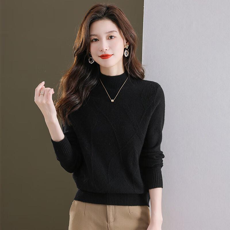 Женский свитер из 100% чистой шерсти с полувысоким воротником 4XL
Женский свитер из 100% чистой шерсти с полувысоким воротником 4XL