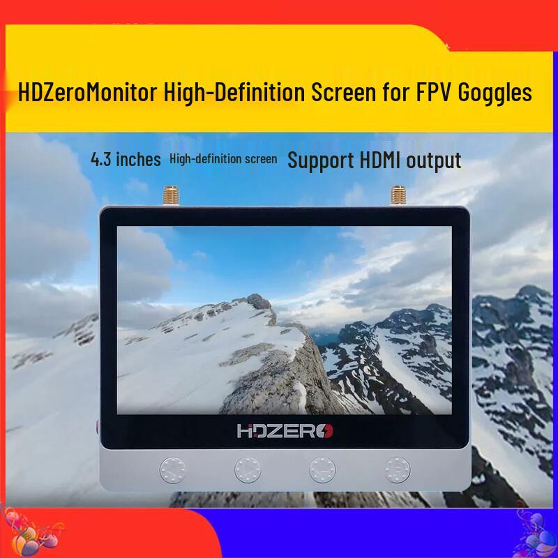 HDZero 4,3-дюймовый антибликовый FPV-монитор
HDZero 4,3-дюймовый антибликовый FPV-монитор