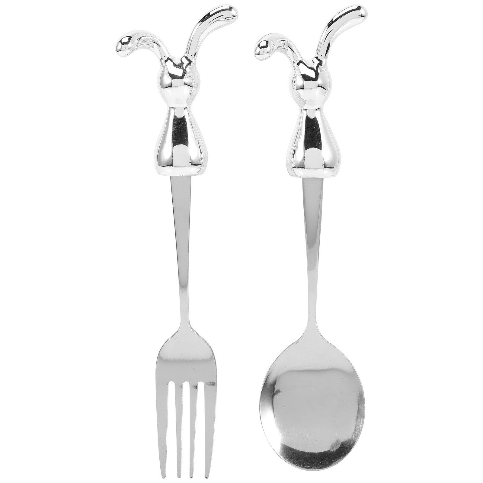 2Pcs Stainless Steel Bunny Fork Spoon Set Kids Travel Utensils 17.50x4.50x2.00cm 18.00x5.00x2.00cm Lightweight Durable No Dead
2Pcs Stainless Steel Bunny Fork Spoon Set Kids Travel Utensils 17.50x4.50x2.00cm 18.00x5.00x2.00cm Lightweight Durable No Dead