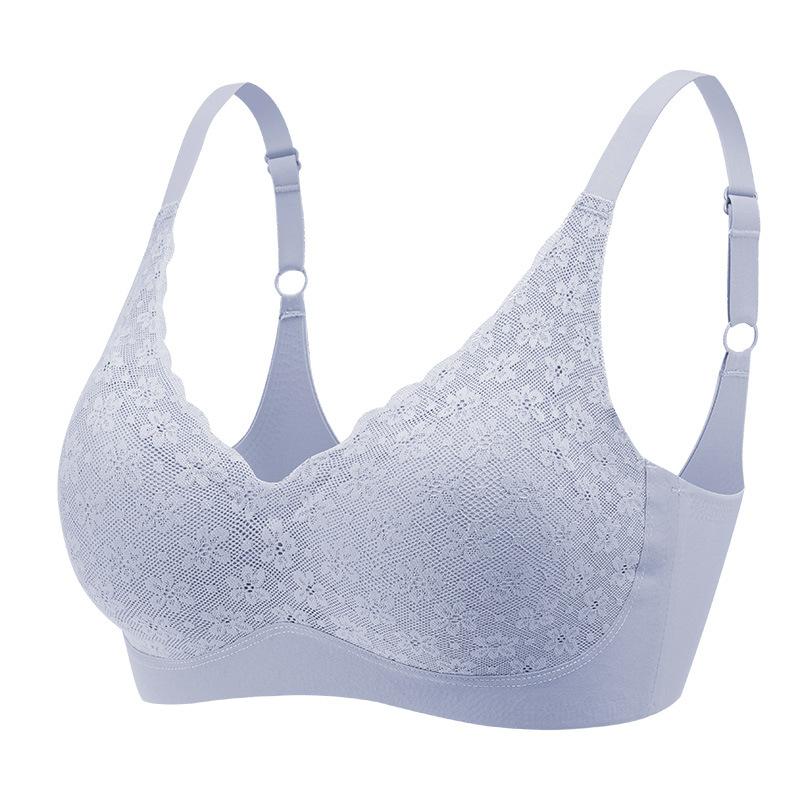 New sexy lace underwear, one-piece seamless and comfortable, gathered on the upper support, side-closed breasts, no steel ring bra XXL(90BC) сіро блакитний колір
New sexy lace underwear, one-piece seamless and comfortable, gathered on the upper support, side-closed breasts, no steel ring bra XXL(90BC) сіро блакитний колір