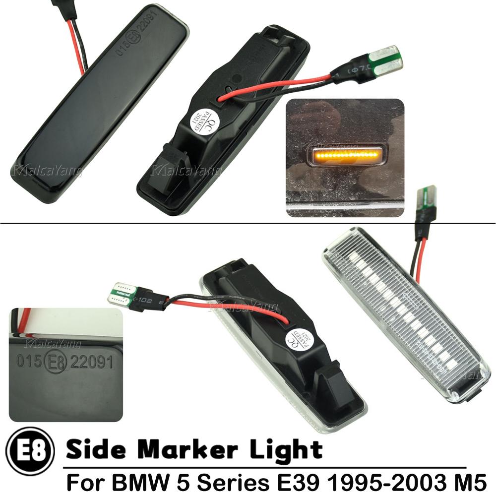 2Pcs Dynamic LED Side Marker Sequential Indicator Blinker For BMW 5 Series E39 1995-2003 M5 Flowing Turn Signal Lights
2Pcs Dynamic LED Side Marker Sequential Indicator Blinker For BMW 5 Series E39 1995-2003 M5 Flowing Turn Signal Lights