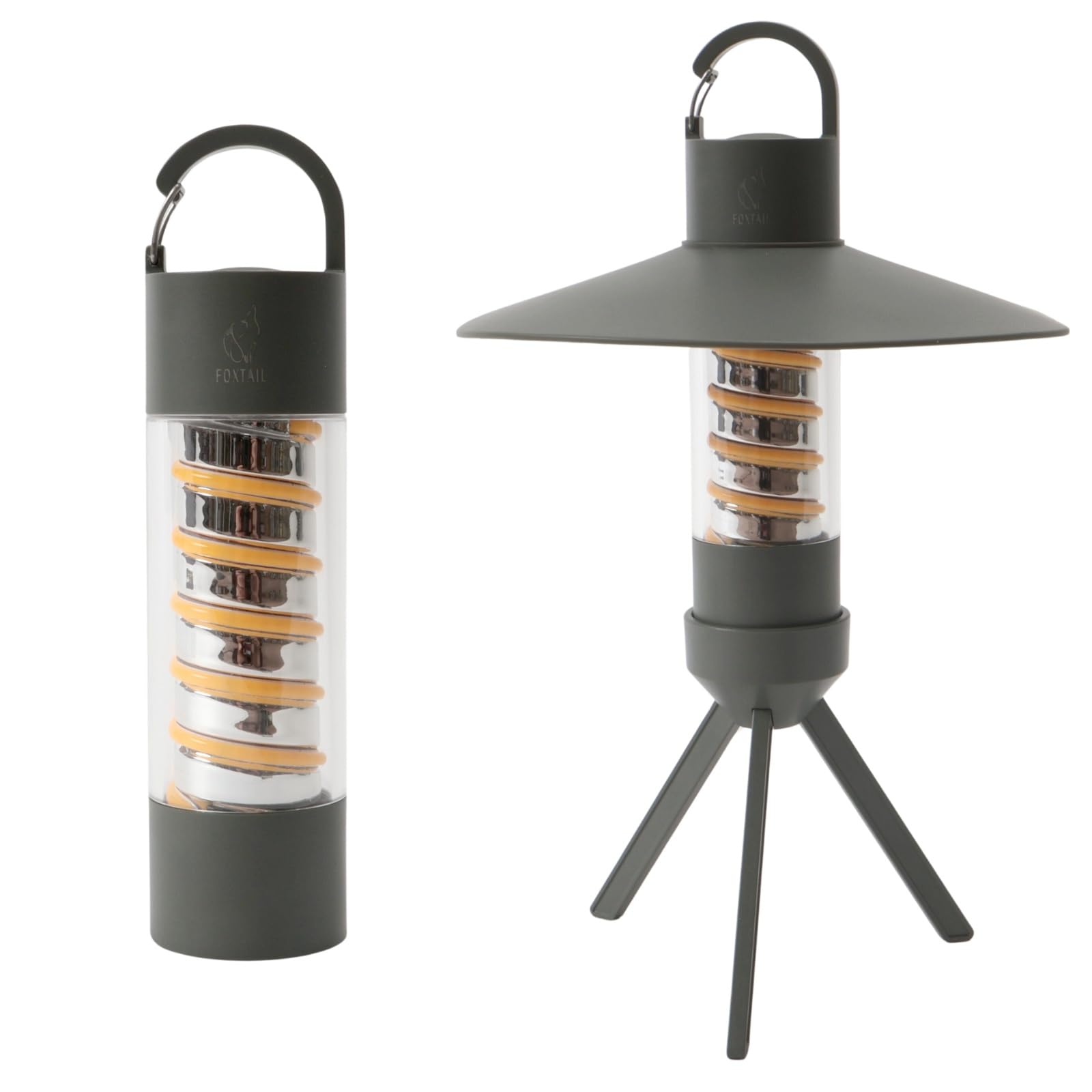 FOXTAIL 2-Way LED Lantern x Flashlight HELIX Outdoor Tornado Multi-Light USB Rechargeable IP54 Waterproof with Adjustable Brightness
FOXTAIL 2-Way LED Lantern x Flashlight HELIX Outdoor Tornado Multi-Light USB Rechargeable IP54 Waterproof with Adjustable Brightness