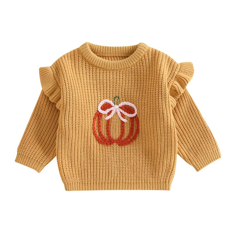Autumn Baby Girls Sweaters Coat Kids Knitting Pullovers Tops Baby Girls Halloween Pumpkin Embroidery Long Sleeve Sweater 9-12M жовтий
Autumn Baby Girls Sweaters Coat Kids Knitting Pullovers Tops Baby Girls Halloween Pumpkin Embroidery Long Sleeve Sweater 9-12M жовтий