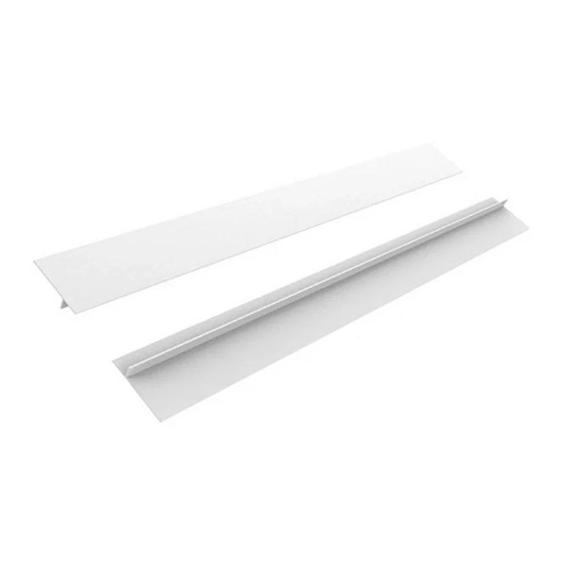 2 шт. Накладки на зазоры плиты, Силиконовый заполнитель зазоров столешницы для плиты для зазора 4-25 мм, Герметизация от проливов между приборами, столешницей, мебелью белый