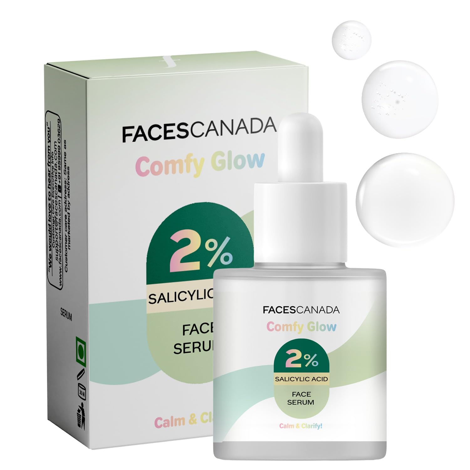 FACES CANADA Сыворотка для лица Comfy Glow с 2% салициловой кислоты - 15 мл | Очищает от акне и черных точек | Очищает поры | Контролирует жирность | Выравнивает тон кожи | Сглаж
FACES CANADA Сыворотка для лица Comfy Glow с 2% салициловой кислоты - 15 мл | Очищает от акне и черных точек | Очищает поры | Контролирует жирность | Выравнивает тон кожи | Сглаж