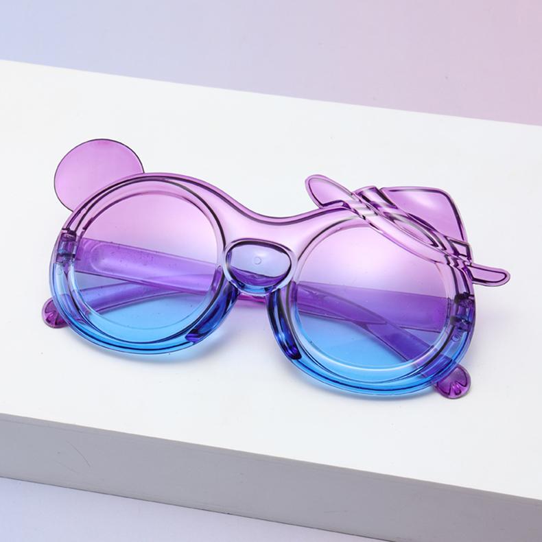 Adorable Cartoon Bear Hat Sunglasses For Kids Round Frame UV Blocking Cute Eyewear For Little Girls Party Gift KJ231
Adorable Cartoon Bear Hat Sunglasses For Kids Round Frame UV Blocking Cute Eyewear For Little Girls Party Gift KJ231