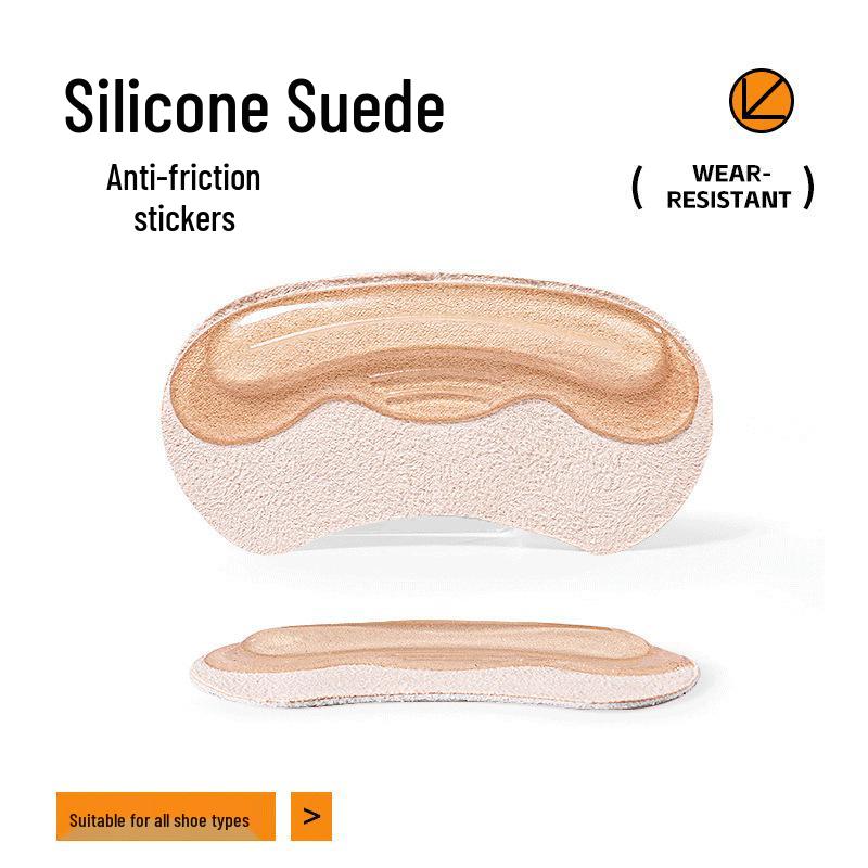 Suede Silicone Anti-Slip Heel Sticker for Shoe Size Reduction
Suede Silicone Anti-Slip Heel Sticker for Shoe Size Reduction