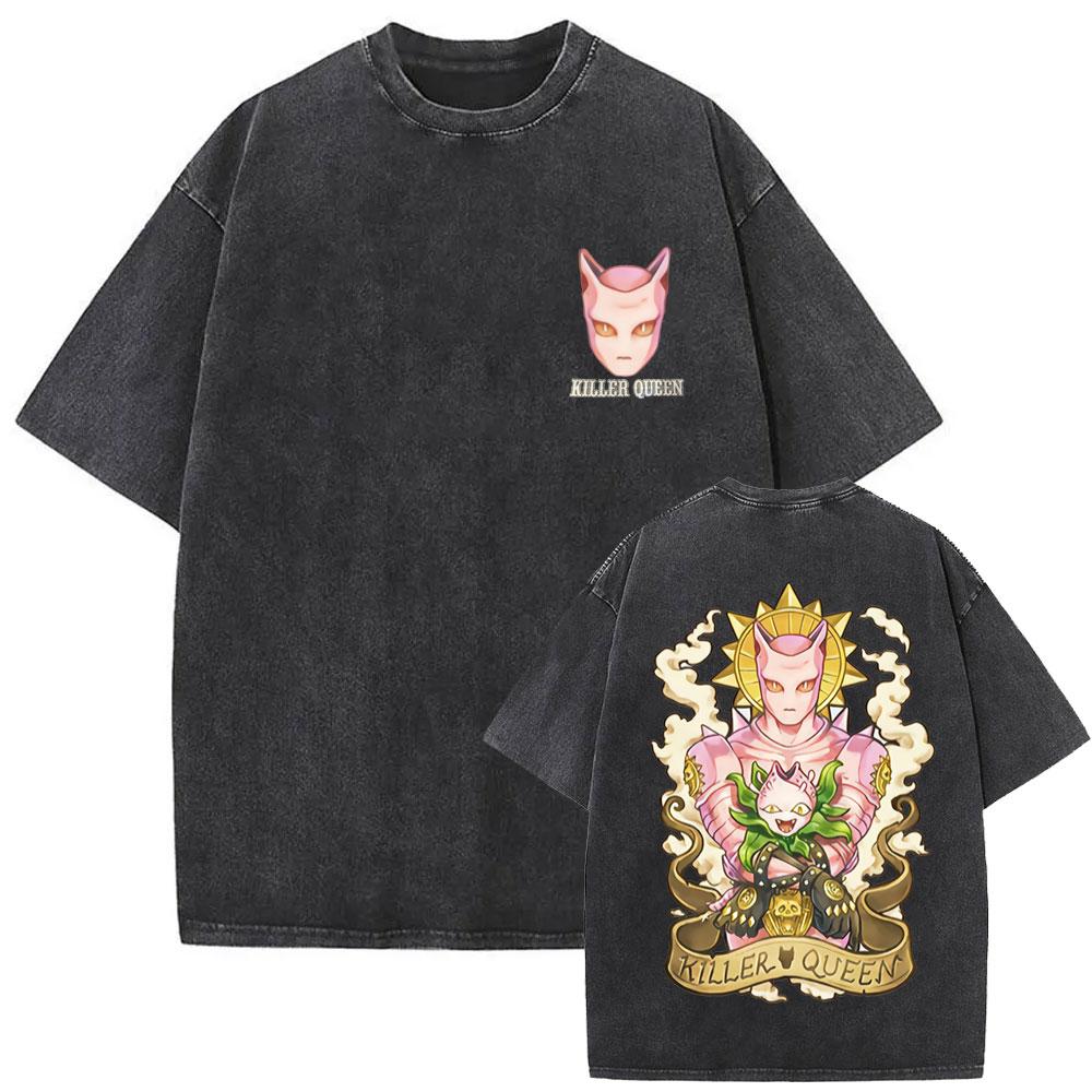 Anime JoJo Bizarre Adventure Yoshikage Kira Vintage Washed T Shirts Men Women Clothing Manga Casual Cotton Short Sleeve Tshirt S
Anime JoJo Bizarre Adventure Yoshikage Kira Vintage Washed T Shirts Men Women Clothing Manga Casual Cotton Short Sleeve Tshirt S