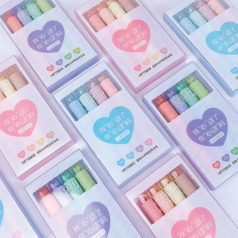 4 Pcs/Set Clear Color Oblique Head Highlighter Pen Originality Drawing Pen Fluorescent Pen For Student DIY Supplies Stationery
4 Pcs/Set Clear Color Oblique Head Highlighter Pen Originality Drawing Pen Fluorescent Pen For Student DIY Supplies Stationery