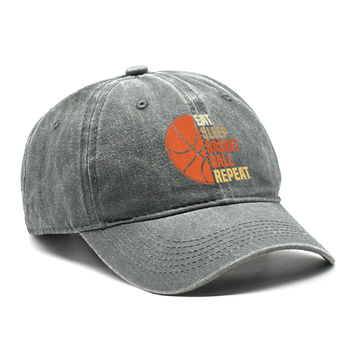 Eat Sleep Basketball Print Adjustable Sun Hat Snapback Cap Washed Retro Curved Brim Snapback Baseball Caps One Size Fits All сірий
Eat Sleep Basketball Print Adjustable Sun Hat Snapback Cap Washed Retro Curved Brim Snapback Baseball Caps One Size Fits All сірий