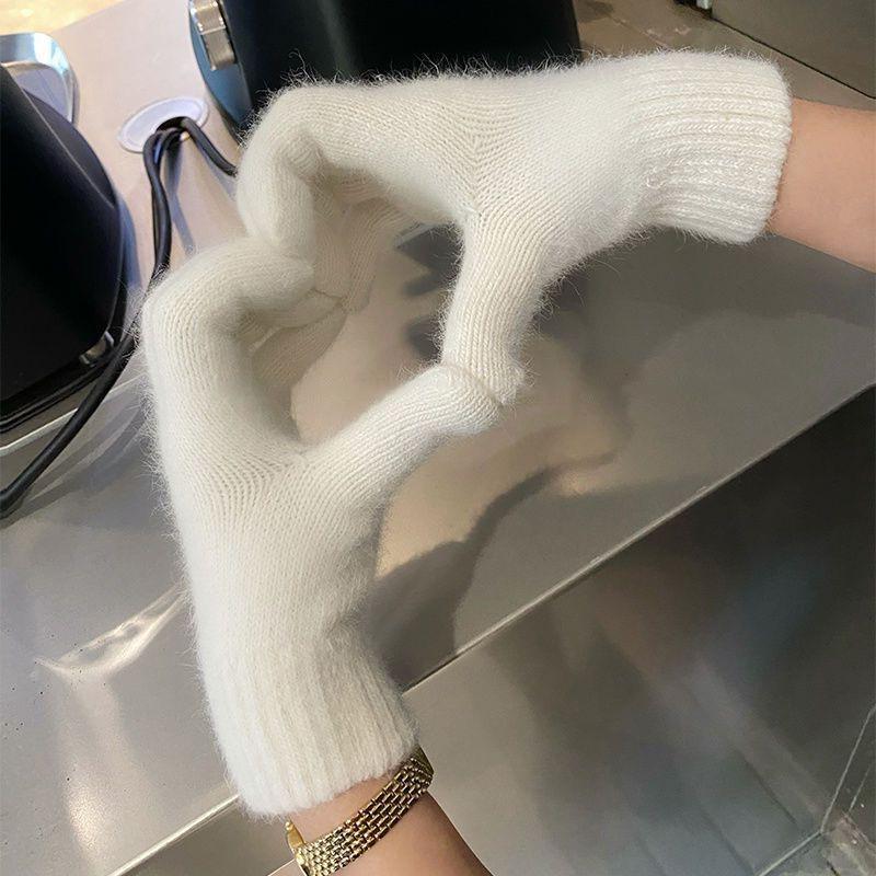 Winter Warm Thick Windproof Cold Wool Gloves Couple Korean Cute Gloves Women as the picture
Winter Warm Thick Windproof Cold Wool Gloves Couple Korean Cute Gloves Women as the picture