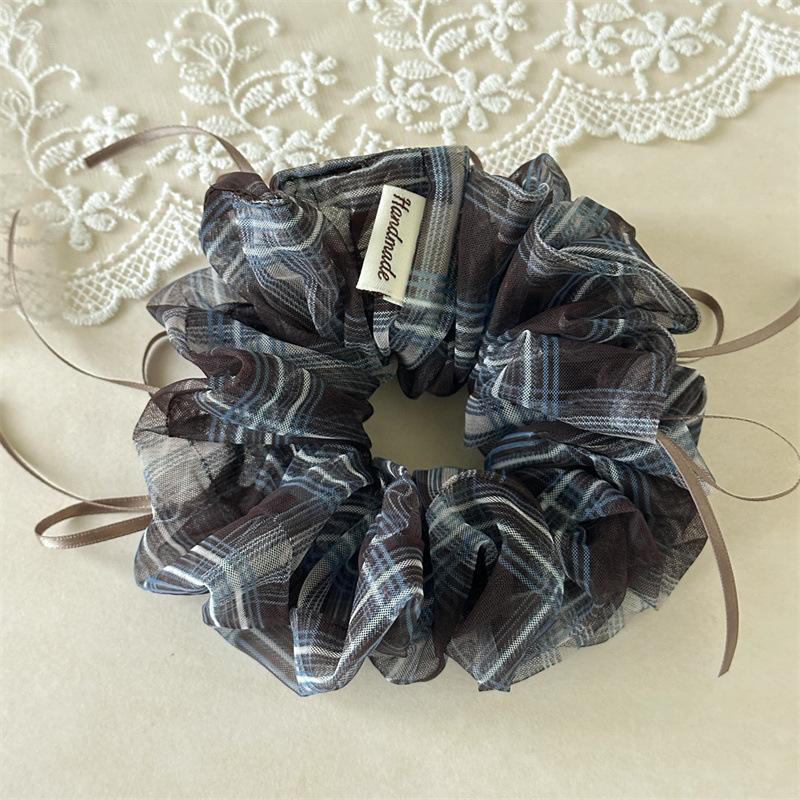 Sheer Gingham Scrunchies With Thin Ribbons Transparent Plaid Hair Ties Fairy Style Light Weight Hair Rope For Summer сірий колір
Sheer Gingham Scrunchies With Thin Ribbons Transparent Plaid Hair Ties Fairy Style Light Weight Hair Rope For Summer сірий колір