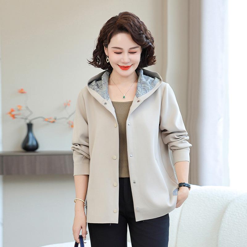 Mom Spring Coat Middle-aged Women s Top Loose In The Elderly 40 Years Old 50 Spring and Autumn Hooded Top Jacket 5XL
Mom Spring Coat Middle-aged Women s Top Loose In The Elderly 40 Years Old 50 Spring and Autumn Hooded Top Jacket 5XL