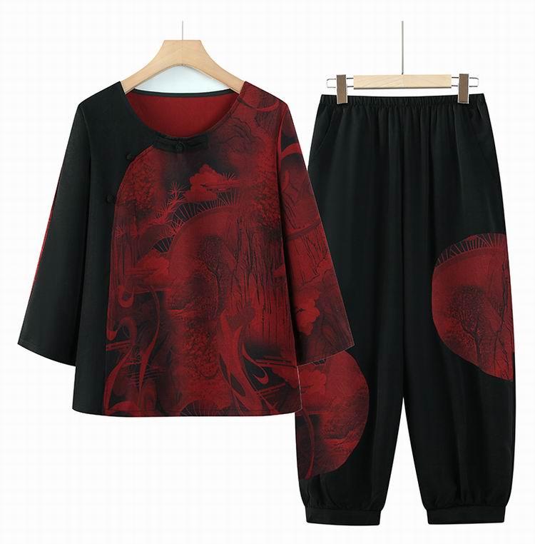 Mom s Stylish Round Neck Floral Plus Size Two-Piece Set for Middle-Aged & Elderly Women 4XL (Suitable for 130-145 kg) червоний
Mom s Stylish Round Neck Floral Plus Size Two-Piece Set for Middle-Aged & Elderly Women 4XL (Suitable for 130-145 kg) червоний