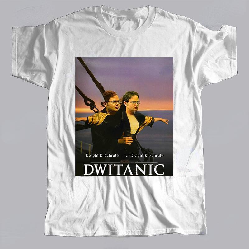 Funny Summer Vintage Men Clothing Titanic Dwight Schrute Dwitanic Graphic Tshirts Women Men Fashion Casual Tshirt Camisetas Tops S
Funny Summer Vintage Men Clothing Titanic Dwight Schrute Dwitanic Graphic Tshirts Women Men Fashion Casual Tshirt Camisetas Tops S