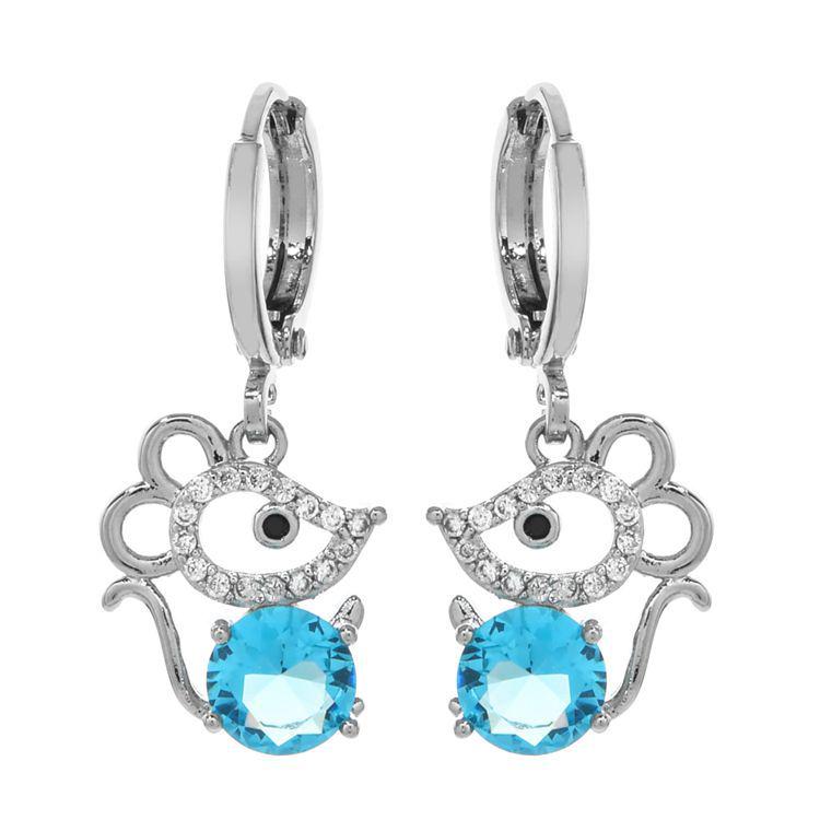 Charming Mouse Dangle Earrings for Women - Perfect for Weddings & Parties фіолетовий
Charming Mouse Dangle Earrings for Women - Perfect for Weddings & Parties фіолетовий