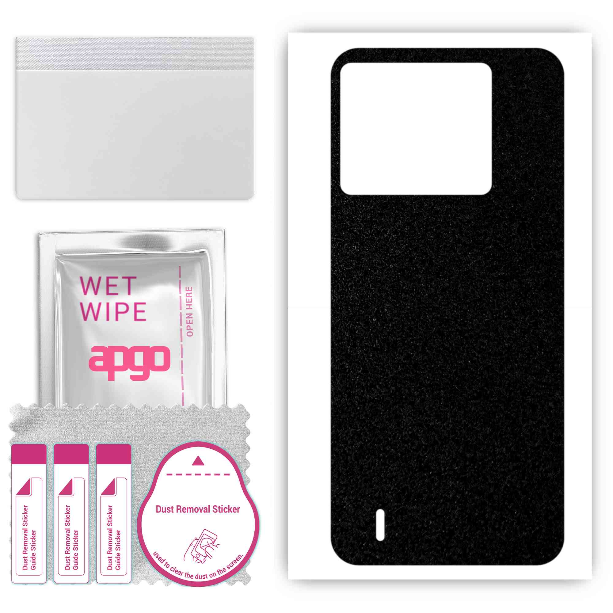 apgo Protective Skin Sticker for the back compatible with Tecno Pop 6, Wrap Film, Foil, Vinyl - Pattern Matte Black
apgo Protective Skin Sticker for the back compatible with Tecno Pop 6, Wrap Film, Foil, Vinyl - Pattern Matte Black