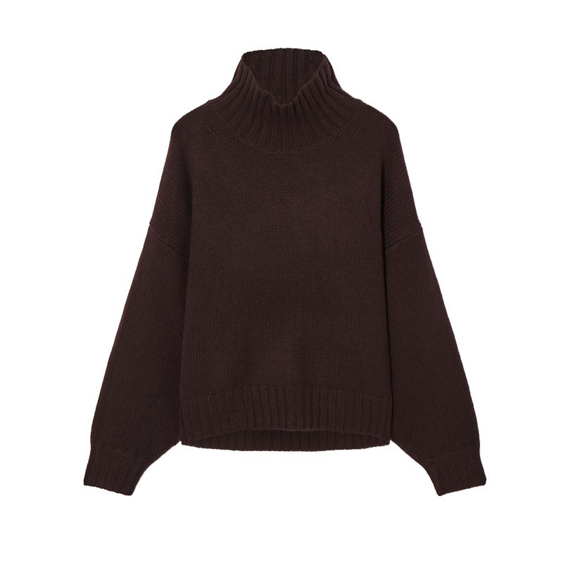 Spring New Women s Clothing Fashion Style Casual Version Turtleneck Knitwear Cocoon-Shaped Dark Brown Sweater 1177599 Dark brown L
Spring New Women s Clothing Fashion Style Casual Version Turtleneck Knitwear Cocoon-Shaped Dark Brown Sweater 1177599 Dark brown L