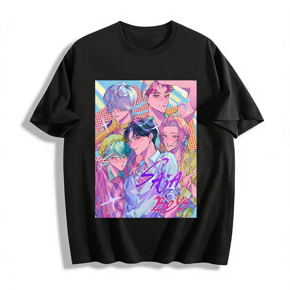 SAJA BOYS Anime Group Print T-Shirts, Japanese Style Cool Loose Casual Short Sleeve Tops Pure cotton T-shirt 6XL
SAJA BOYS Anime Group Print T-Shirts, Japanese Style Cool Loose Casual Short Sleeve Tops Pure cotton T-shirt 6XL