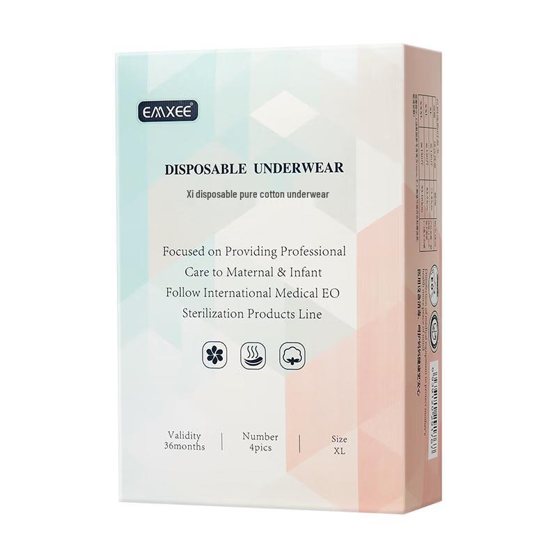 EMXEE Disposable Pure Cotton Underwear for Maternity & Travel XL
EMXEE Disposable Pure Cotton Underwear for Maternity & Travel XL