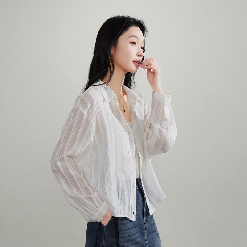 SOFSIL Women s 2026 Spring Striped Texture Everyday Loose Shirt L
SOFSIL Women s 2026 Spring Striped Texture Everyday Loose Shirt L