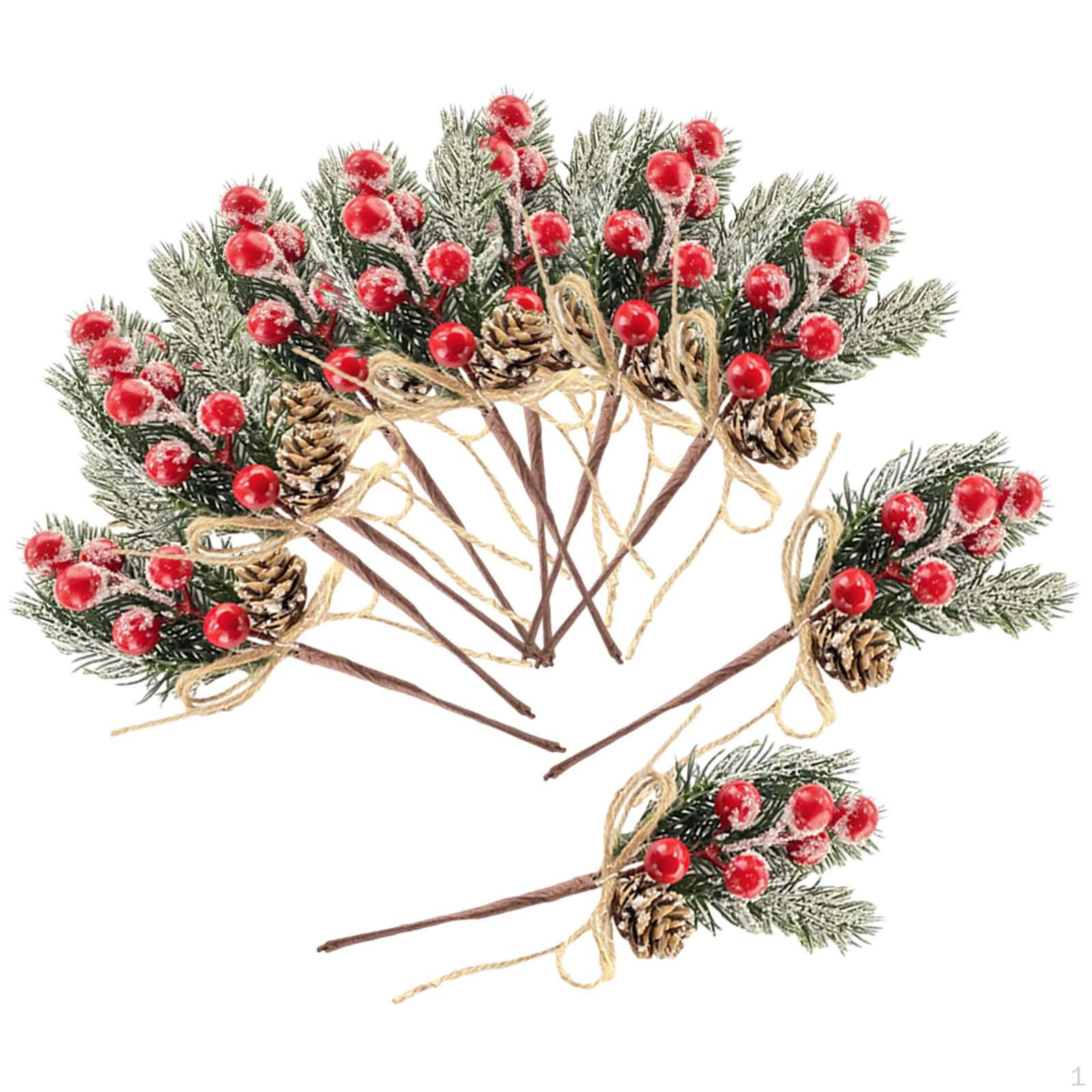 10 Pieces Artificial Christmas Picks,Winter Holiday Floral Pick,Christmas Cuttings Decoration for червоний
10 Pieces Artificial Christmas Picks,Winter Holiday Floral Pick,Christmas Cuttings Decoration for червоний
