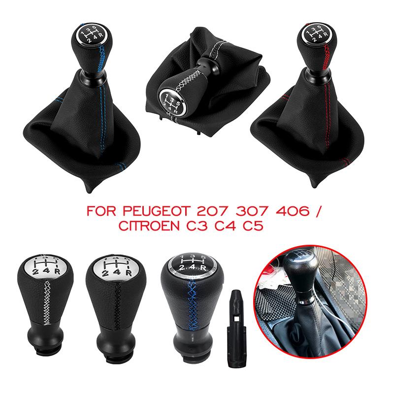 For Peugeot 207 307 406 / Citroen C3 C4 C5 Leather Gear Shift Knob Lever Shifter Stick Gaiter Boot Collar Case Cars Accessories K0068+K0556-B
For Peugeot 207 307 406 / Citroen C3 C4 C5 Leather Gear Shift Knob Lever Shifter Stick Gaiter Boot Collar Case Cars Accessories K0068+K0556-B