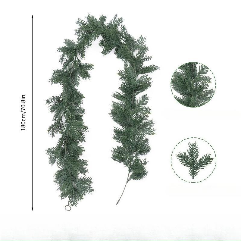 180СМ 200СМ Имитация Рождественского Ротанга Мягкий На ощупь Клей Зеленое Растение Сосновая Игла Сосна Кипарис Настенное Украшение для Дома Искусственный Рождественский Ротанг
180СМ 200СМ Имитация Рождественского Ротанга Мягкий На ощупь Клей Зеленое Растение Сосновая Игла Сосна Кипарис Настенное Украшение для Дома Искусственный Рождественский Ротанг