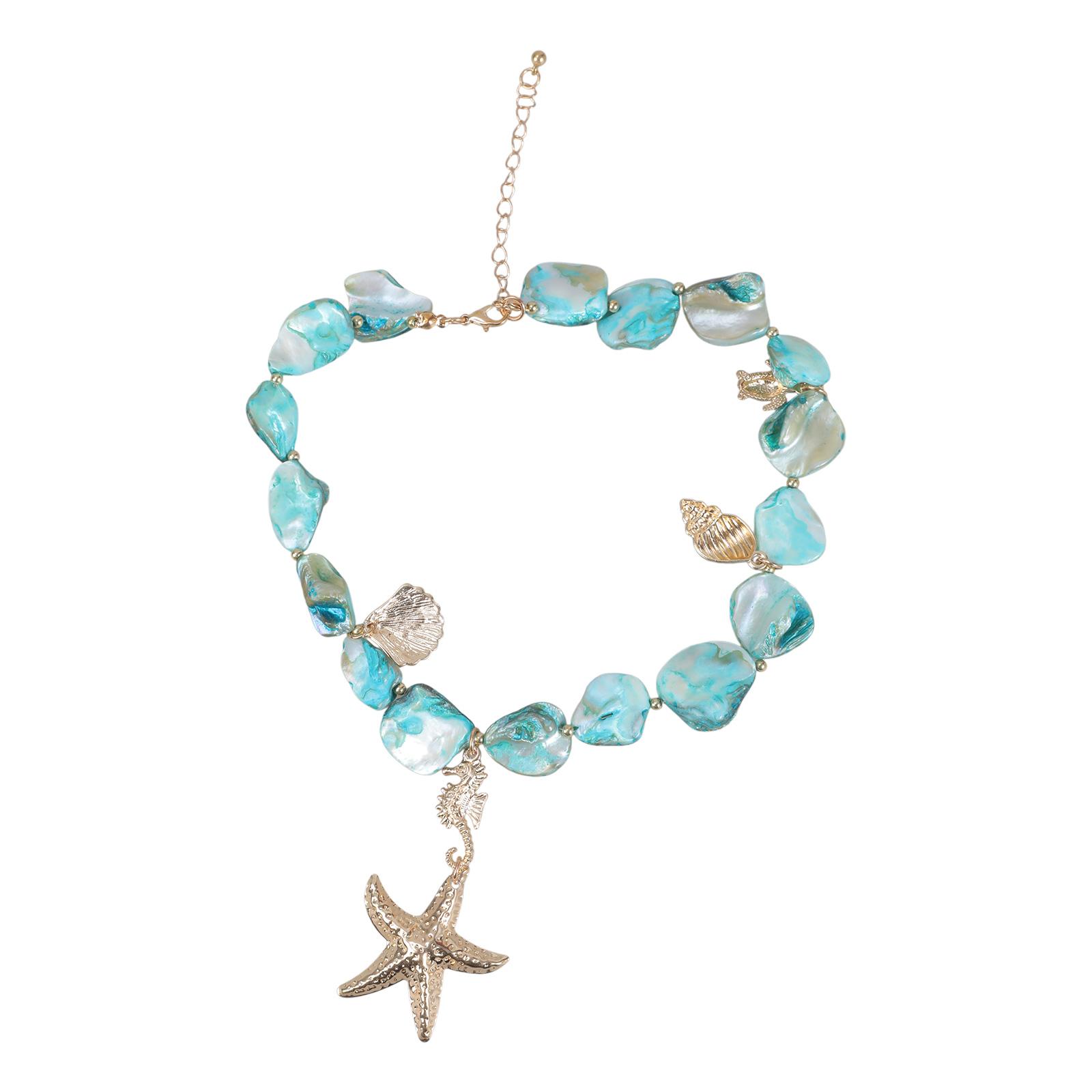 Stylish Beach Vacation Necklace with Irregular Chains and Distinctive Pendants Decoration for a Trendy Look Styles синій
Stylish Beach Vacation Necklace with Irregular Chains and Distinctive Pendants Decoration for a Trendy Look Styles синій