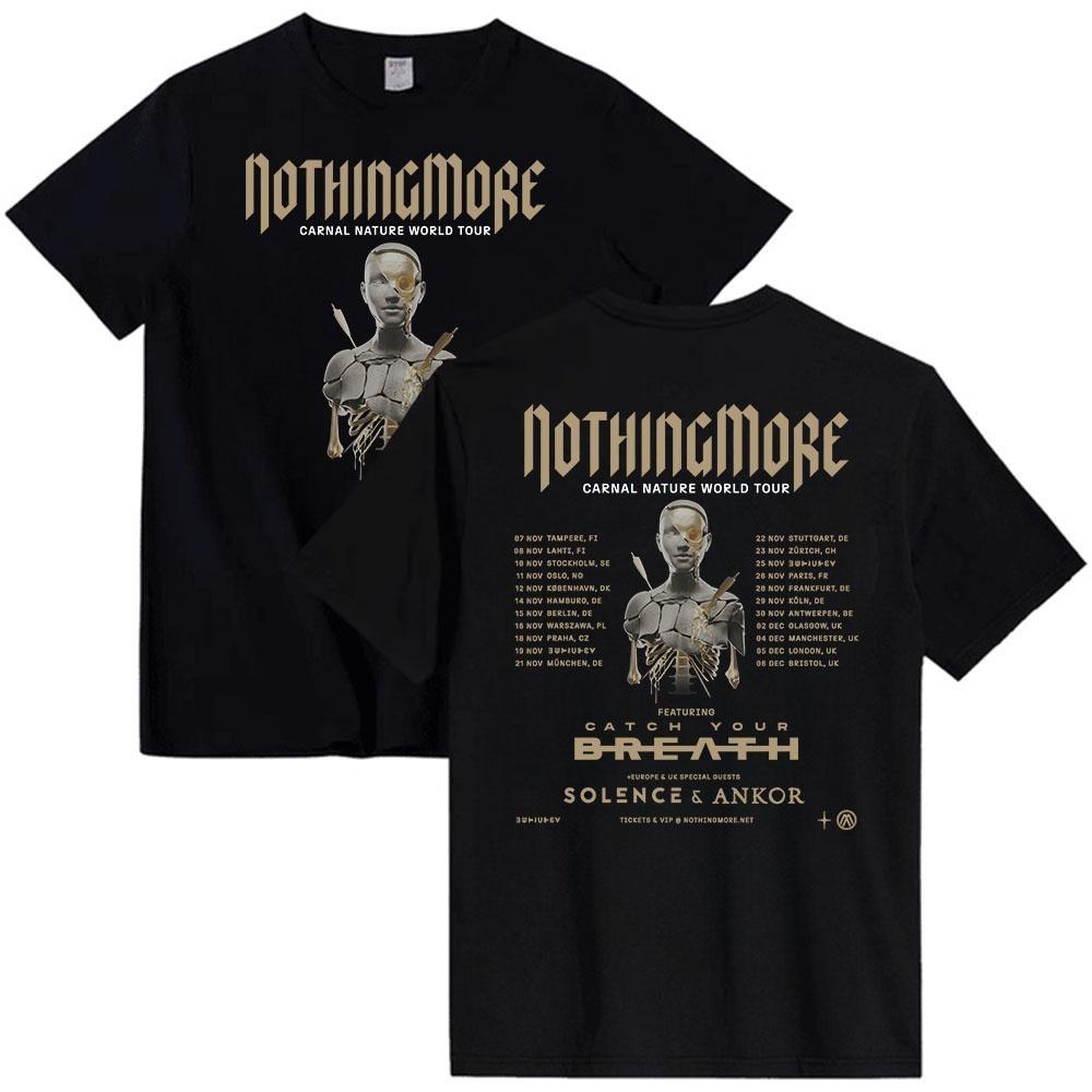 Carnal Nature World Tour 2025 НОВЫЕ футболки Футболка с принтом группы Nothing More Хлопок Короткий рукав Мужская футболка Унисекс Уличная одежда S чёрный
Carnal Nature World Tour 2025 НОВЫЕ футболки Футболка с принтом группы Nothing More Хлопок Короткий рукав Мужская футболка Унисекс Уличная одежда S чёрный