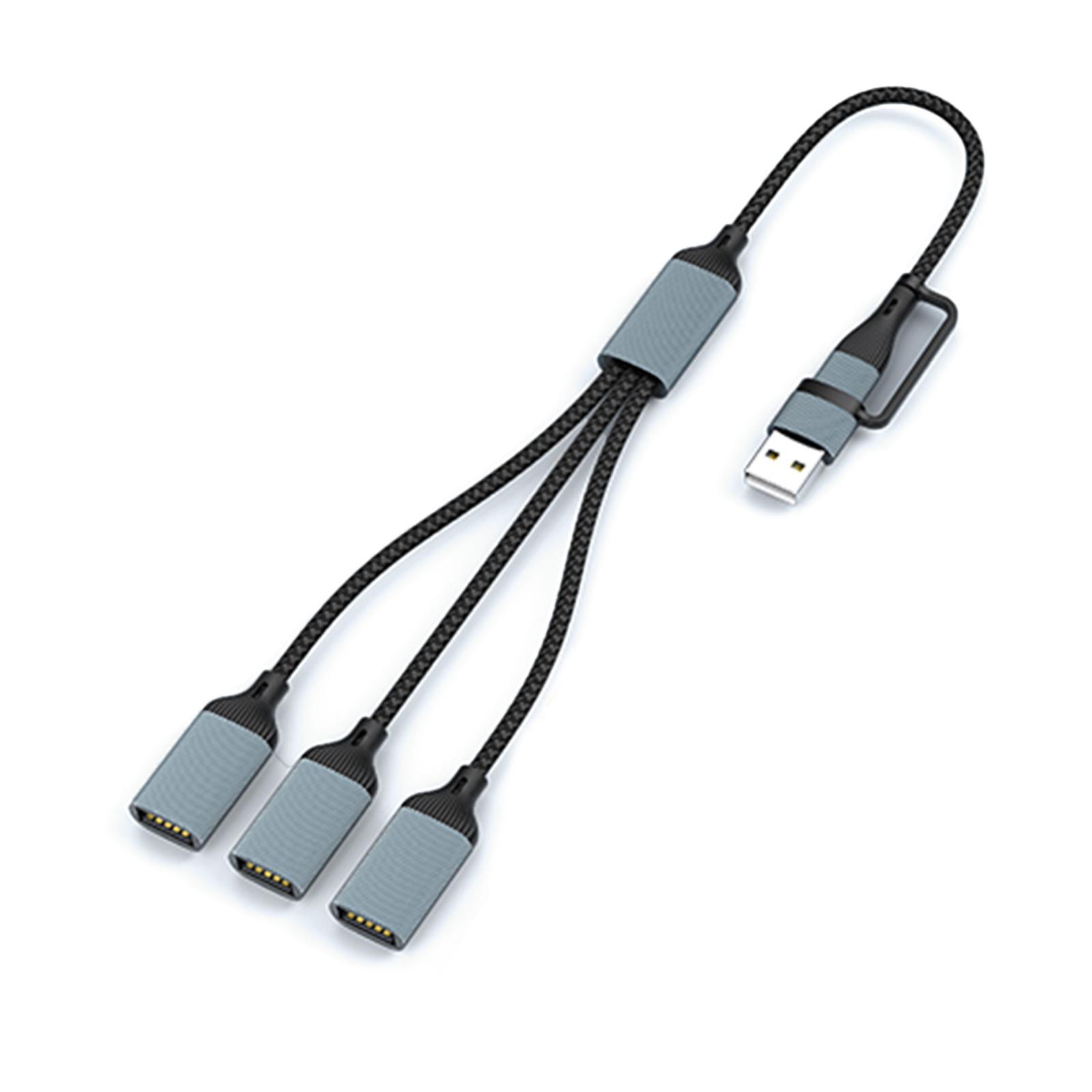 Разветвитель типа C 1 в 3 выхода USB Type C Male на 3 USB 2.0 Female Разветвитель USB для зарядки и передачи данных для веб-камеры/принтера USBTC
Разветвитель типа C 1 в 3 выхода USB Type C Male на 3 USB 2.0 Female Разветвитель USB для зарядки и передачи данных для веб-камеры/принтера USBTC