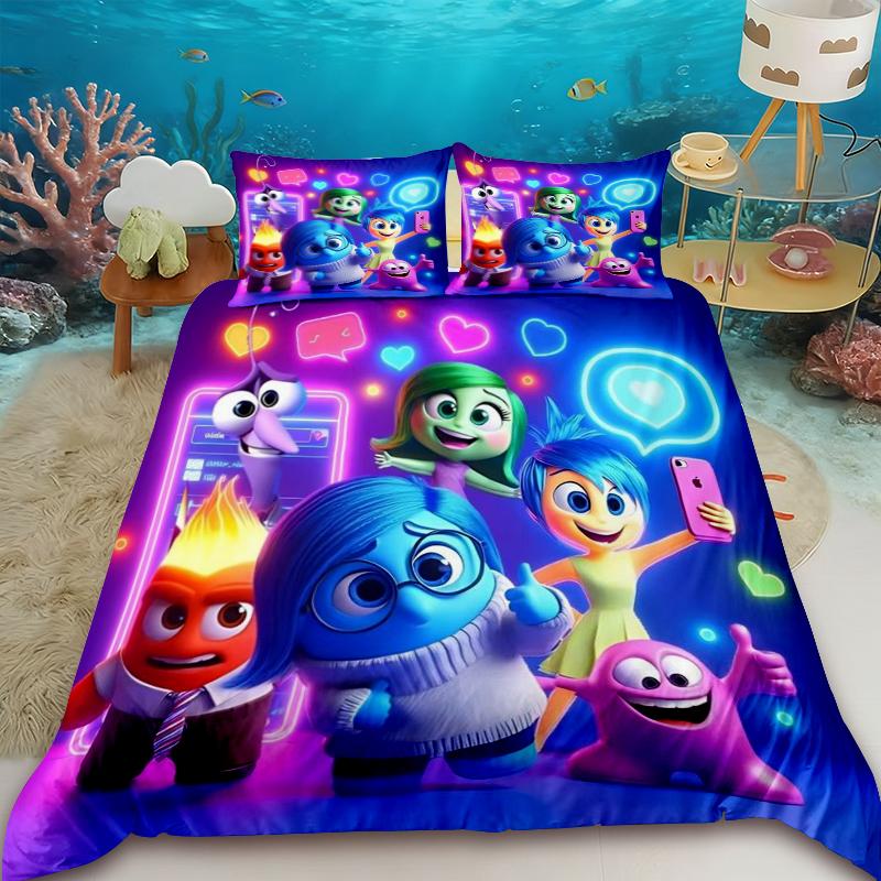 Inside Out Cartoon Duvet Cover Anime Bedding Set Quilt Cover with 2 Pillocase Queen King Full Bedroom Decor 135x200cm
Inside Out Cartoon Duvet Cover Anime Bedding Set Quilt Cover with 2 Pillocase Queen King Full Bedroom Decor 135x200cm
