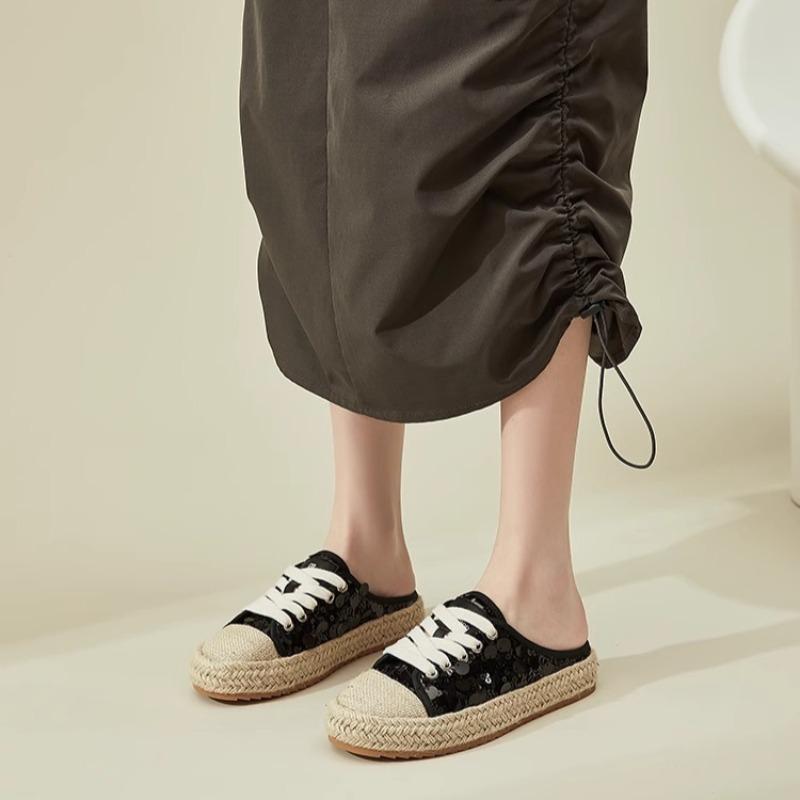 Винтажные плетеные сандалии и шлепанцы на платформе с пайетками для женщин Новая мода и универсальная обувь слипоны на мягкой подошве Повседневная пляжная обувь для мытья полов 36 чёрный
Винтажные плетеные сандалии и шлепанцы на платформе с пайетками для женщин Новая мода и универсальная обувь слипоны на мягкой подошве Повседневная пляжная обувь для мытья полов 36 чёрный