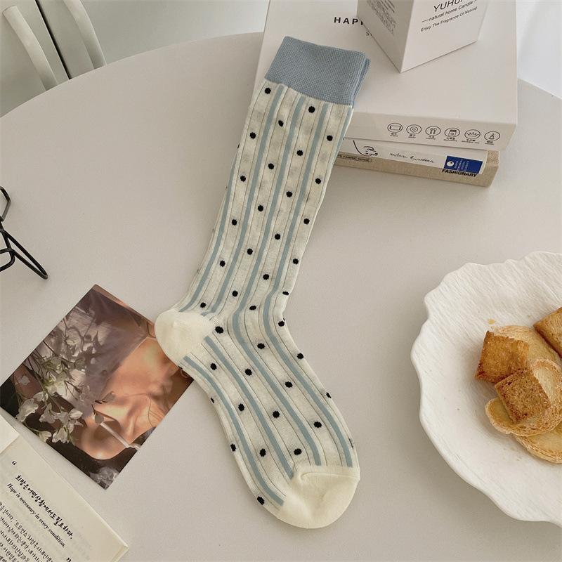 Dongdaemun Love Lolita Calf Stack Socks Summer Breathable Thin Polka Dot Socks One size fits all синій
Dongdaemun Love Lolita Calf Stack Socks Summer Breathable Thin Polka Dot Socks One size fits all синій