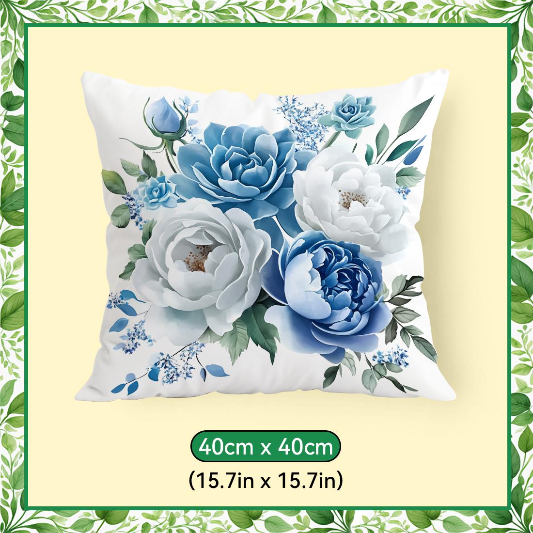 blue and white roses Cushions Pillowcase Polyester Cushion Cover Throw Pillow Pillowcover Home Car Sofa Decor 40x40cm
blue and white roses Cushions Pillowcase Polyester Cushion Cover Throw Pillow Pillowcover Home Car Sofa Decor 40x40cm