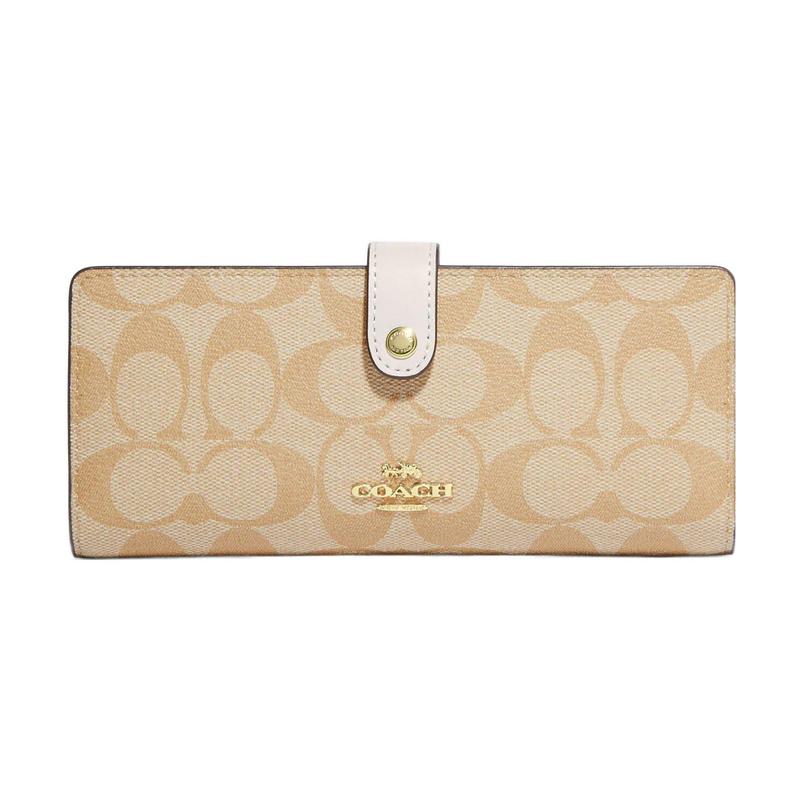 COACH Slim Wallet 19 Classic presbyopic snap closure Coated canvas and leather Wallet Women s Light khaki and chalk white білий
COACH Slim Wallet 19 Classic presbyopic snap closure Coated canvas and leather Wallet Women s Light khaki and chalk white білий