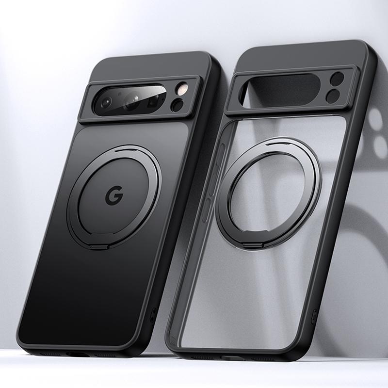 For Google Pixel 8 Pro Case Compatible with MagSafe Ring Kickstand TPU+Acrylic Back Cover Transparent
For Google Pixel 8 Pro Case Compatible with MagSafe Ring Kickstand TPU+Acrylic Back Cover Transparent