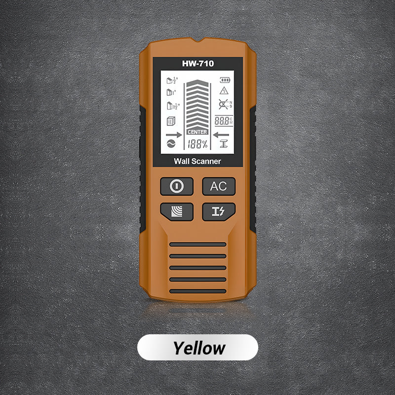 HW-710 Multifunctional Metal&Wall Detector Handheld Stud Finder Wall Scanner AC Cable Wires Depth Tracker Electronic Wood Finder жовтий
HW-710 Multifunctional Metal&Wall Detector Handheld Stud Finder Wall Scanner AC Cable Wires Depth Tracker Electronic Wood Finder жовтий