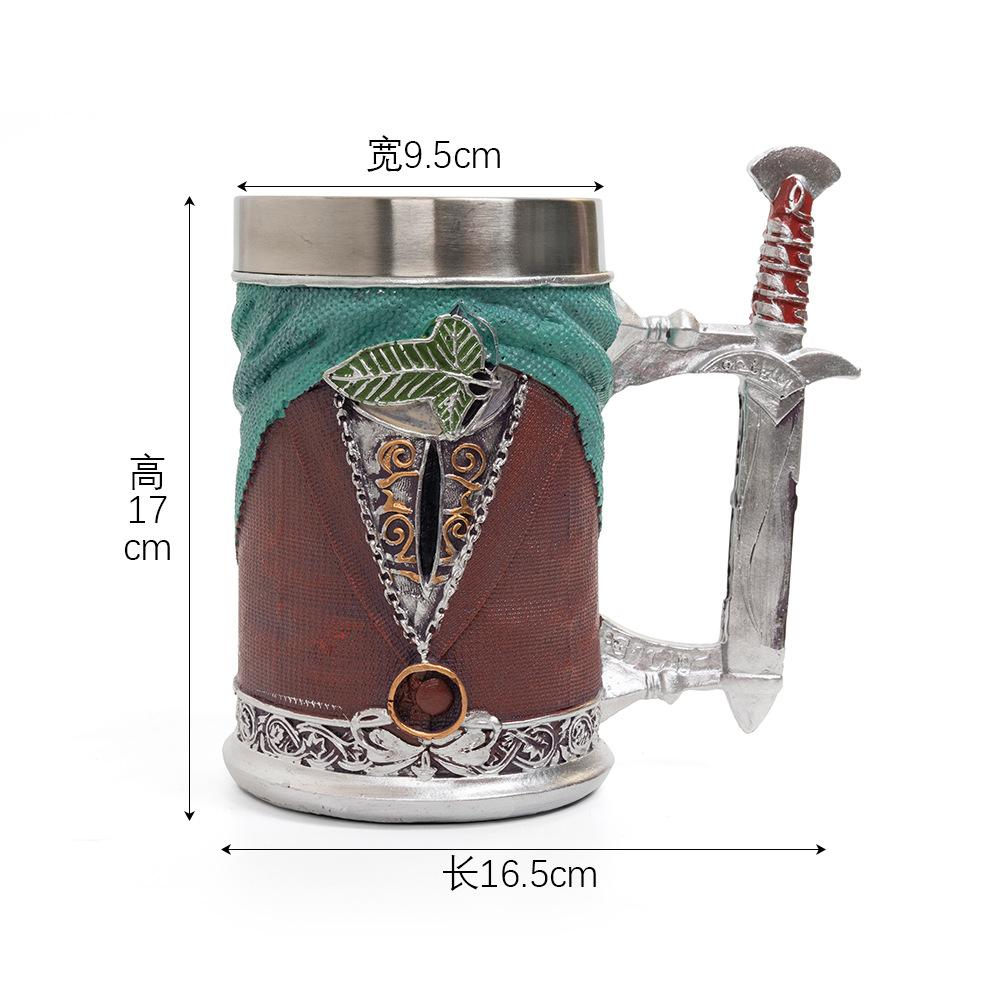 Retro Coffee Cup Lord Rings Sword Mug Rare Large Capacity Stainless Steel Thermal Cups Creative Beer Mug Bar Tea Tools Medieval 501-600ml
Retro Coffee Cup Lord Rings Sword Mug Rare Large Capacity Stainless Steel Thermal Cups Creative Beer Mug Bar Tea Tools Medieval 501-600ml