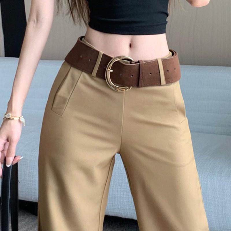 Women s Khaki Low-Waist Wide-Leg Summer Pants - Draped Bell-Bottom Style XL хакі
Women s Khaki Low-Waist Wide-Leg Summer Pants - Draped Bell-Bottom Style XL хакі