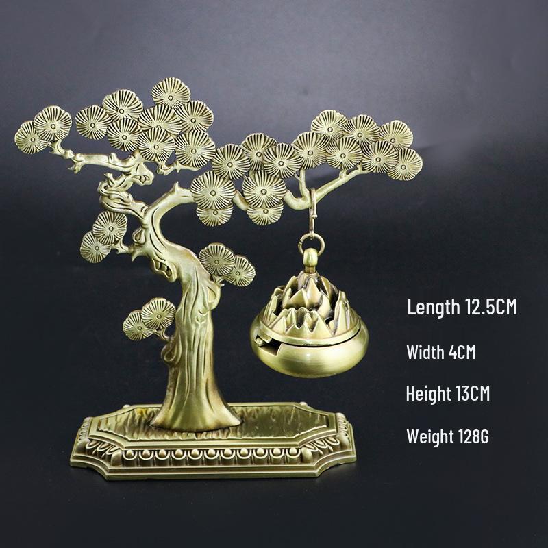 Pine Tree Hanging Incense Diffuser for Home - Agarwood & Sandalwood Censer for Tea and Incense Ceremonies
Pine Tree Hanging Incense Diffuser for Home - Agarwood & Sandalwood Censer for Tea and Incense Ceremonies