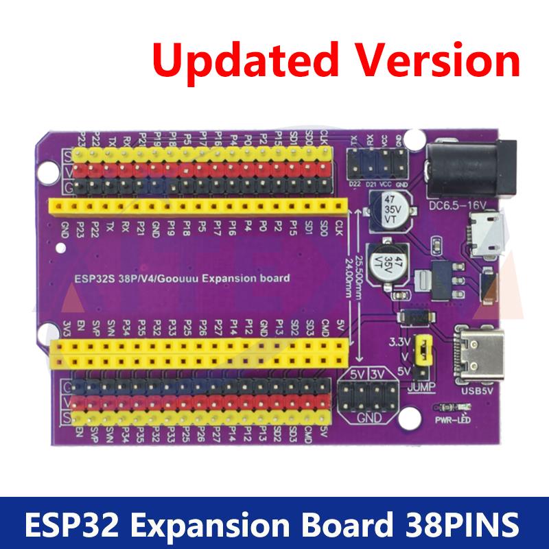 ESP32 Development Board TYPE-C/MICRO USB CP2102 WiFi+Bluetooth Dual Core ESP32-DevKitC-32 ESP-WROOM-32 Expansion Board 38PINS
ESP32 Development Board TYPE-C/MICRO USB CP2102 WiFi+Bluetooth Dual Core ESP32-DevKitC-32 ESP-WROOM-32 Expansion Board 38PINS