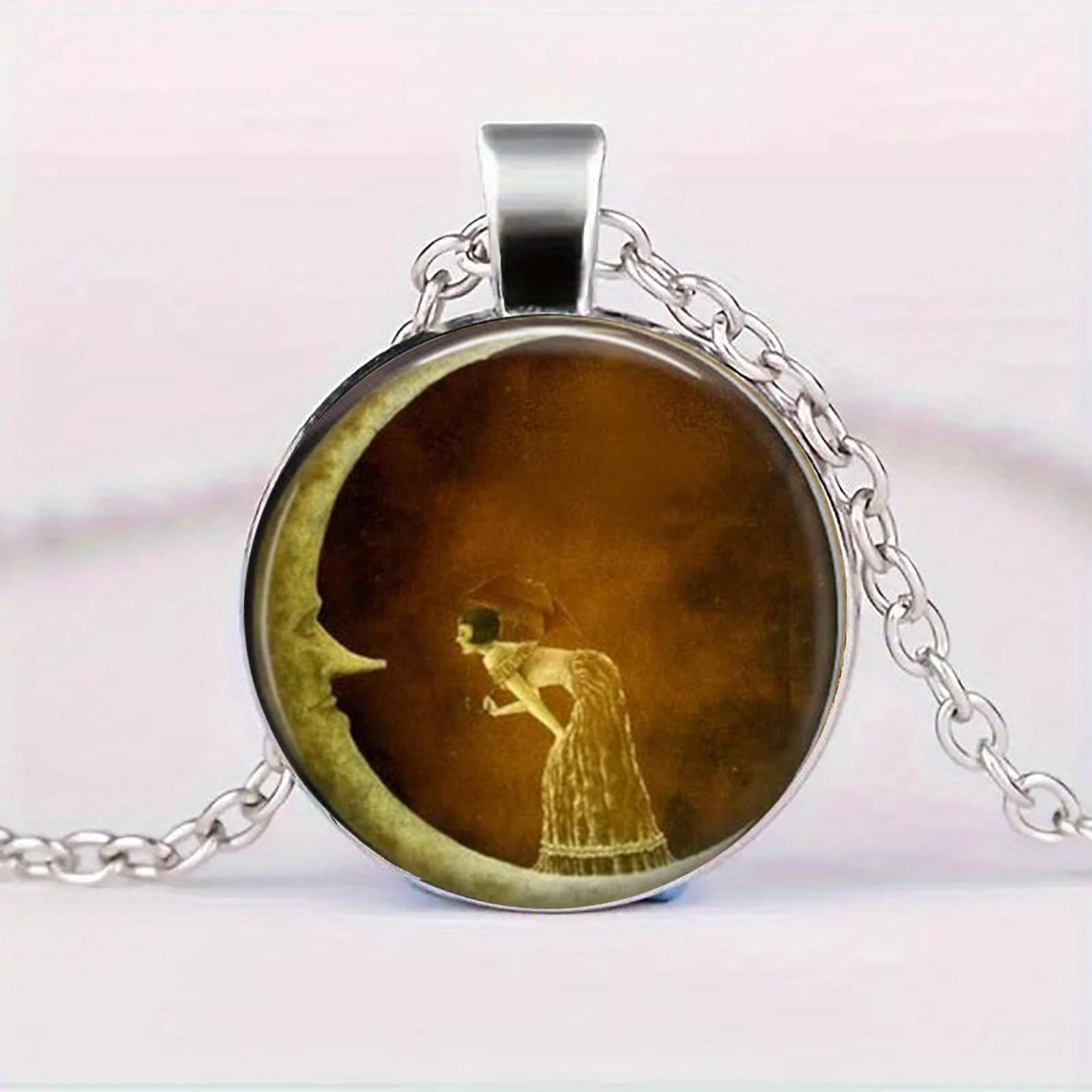 Женщина на луне, лунные украшения, ожерелье-полумесяц, украшения в винтажном стиле, украшения в стиле ар-деко
Женщина на луне, лунные украшения, ожерелье-полумесяц, украшения в винтажном стиле, украшения в стиле ар-деко