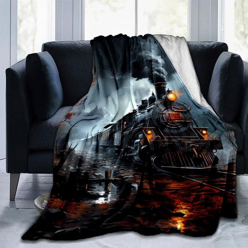 1pc Train Printing Lightweight Flannel Blanket, Comfortable and Warm Blanket, for Camping Sofa Bed and Couch Office, Suitable for Gift Blanke 100x150cm
1pc Train Printing Lightweight Flannel Blanket, Comfortable and Warm Blanket, for Camping Sofa Bed and Couch Office, Suitable for Gift Blanke 100x150cm