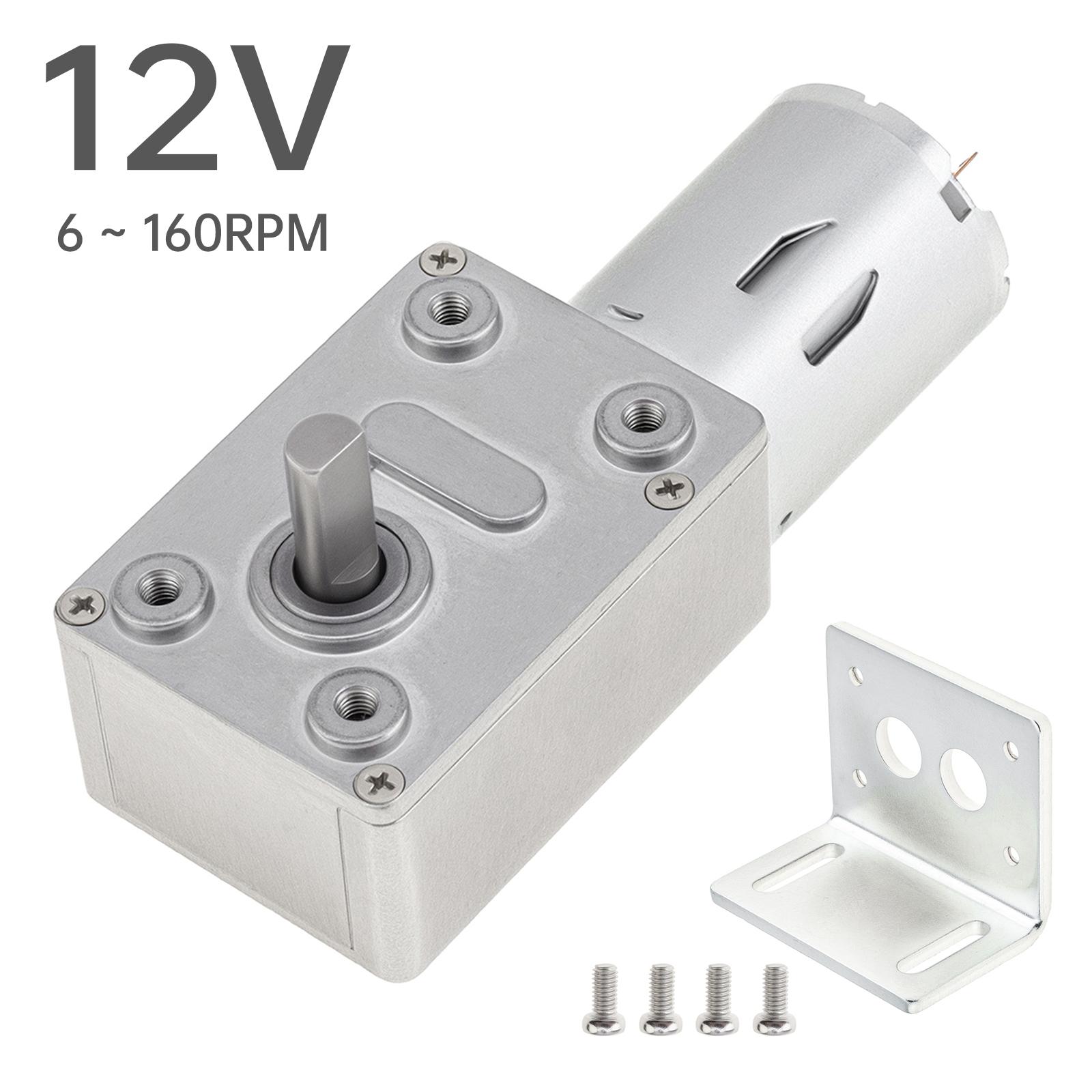 12В JGY-370 Двигун постійного струму з черв ячним редуктором Електродвигун Двигун обертання з високим крутним моментом з монтажним кронштейном, Двигун з черв ячним редуктором, 6 - 160 об/хв 160 RPM
12В JGY-370 Двигун постійного струму з черв ячним редуктором Електродвигун Двигун обертання з високим крутним моментом з монтажним кронштейном, Двигун з черв ячним редуктором, 6 - 160 об/хв 160 RPM