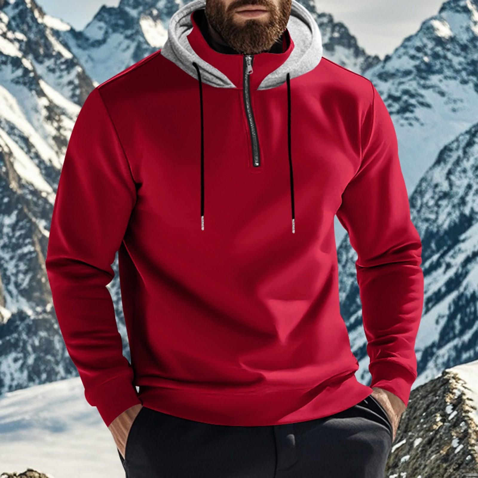 Зимняя мужская флисовая толстовка с капюшоном, полумолния, длинные рукава, спортивная мужская куртка с капюшоном XXXXL красный
Зимняя мужская флисовая толстовка с капюшоном, полумолния, длинные рукава, спортивная мужская куртка с капюшоном XXXXL красный